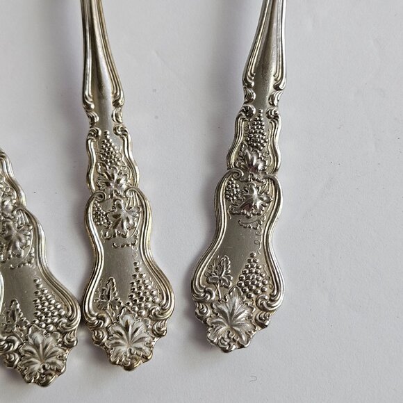 Antique Moselle Tablespoon Intl. Silver 1906 Silverplate Set of 5 Teaspoons - Picture 4 of 12